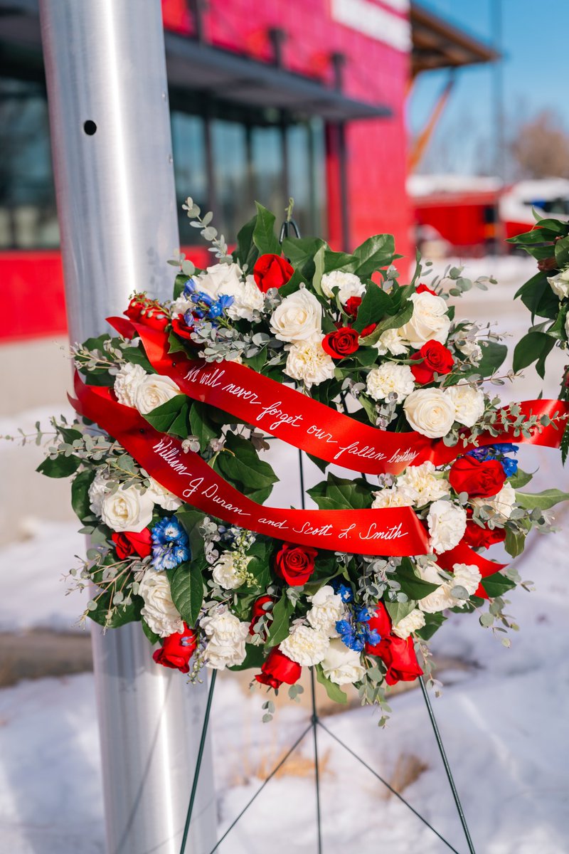boulder_fire's tweet image. At our new Station 3 is a new memorial art piece for two firefighters lost in the line of duty in 1982. Today, January 26, we take a moment to honor and remember lives of William J. Duran and Scott L. Smith, as well as those who have given their all for the safety of this…
