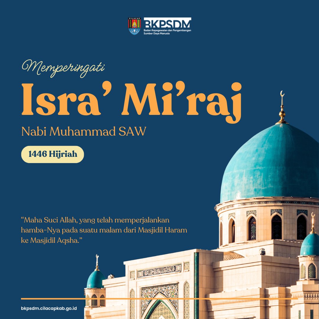 Selamat memperingati Isra' Mi'raj Nabi Muhammad SAW 1446 H!🌙