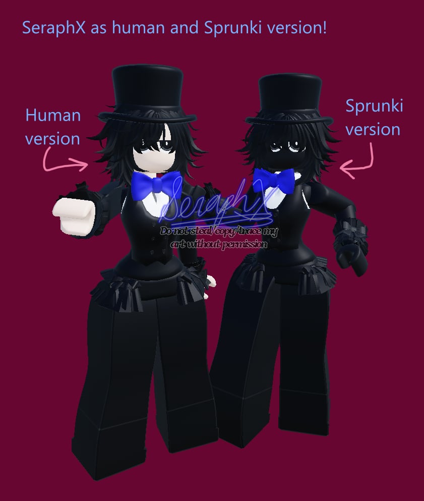 SeraphX2001's tweet photo. I forgot to tell ya guys that college school (As 2nd sem in 3rd year) starts mine and I'm so sorry for why I didn't post week ago!
Here's myself as a human version and a Sprunki version! #FYP #Sprunkisona #Persona #Sprunki #Roblox #SeraphX https://t.co/GecRNCzGGg