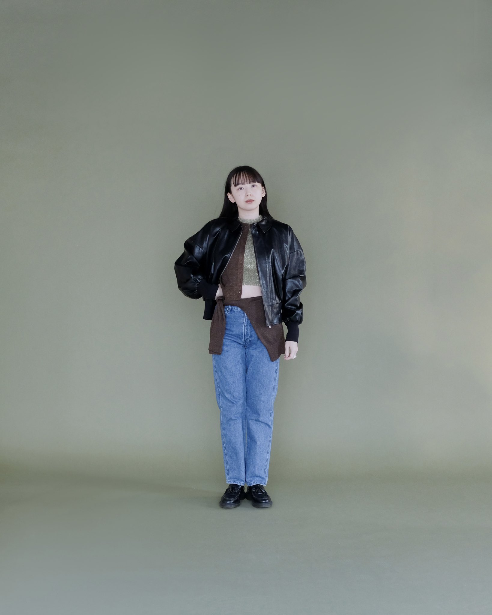 poff back leather blouson レザーブルゾン　勝田里奈 勝田里奈 on X: 