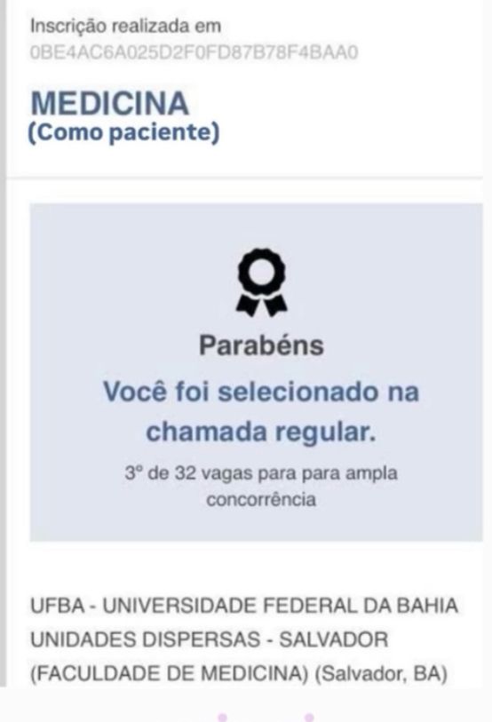 Lucas_ns17's tweet photo. Vazou o meu resultado do Sisu https://t.co/B2drkJdKEI