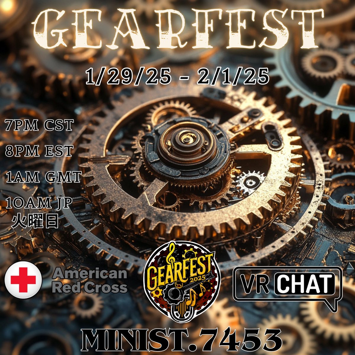 Wanted to give a big shout out to <a href="/MinistryPromoVR/">Ministry Promotions</a> and there Charity Event on the 29th!! We plan on bringing some folks over when we can! 

Be sure to stop by and give them some support as this is for the American Red Cross!!! 
#VRChat #vrchatworld #charity