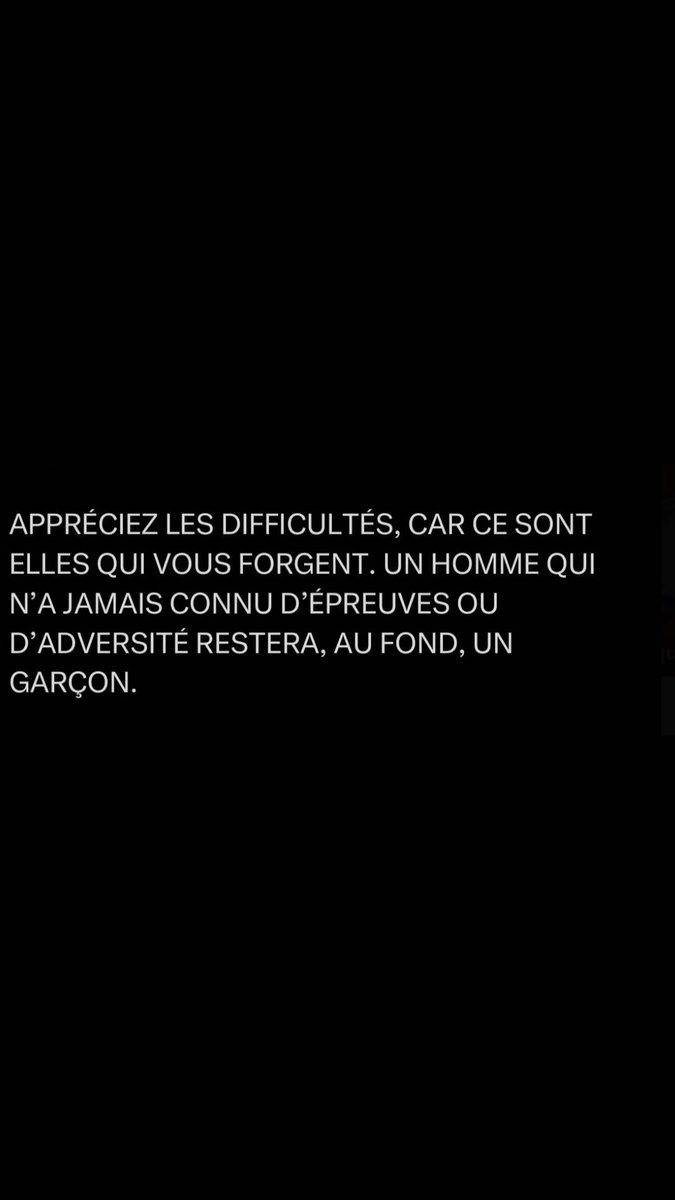 Veux tu être:
◾️ UN HOMME ou UN GARÇON ?
◾️Es tu UN HOMME ou UN GARÇON ?