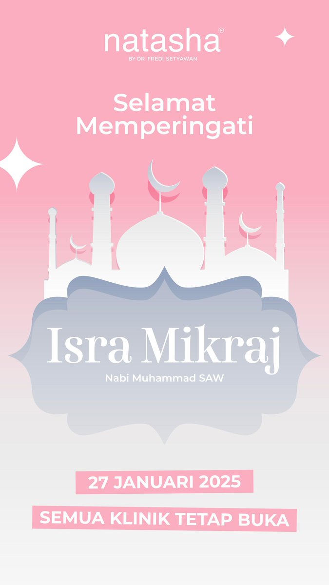 Selamat memperingati Isra Mikraj yah Sahabat Natasha 🥰
