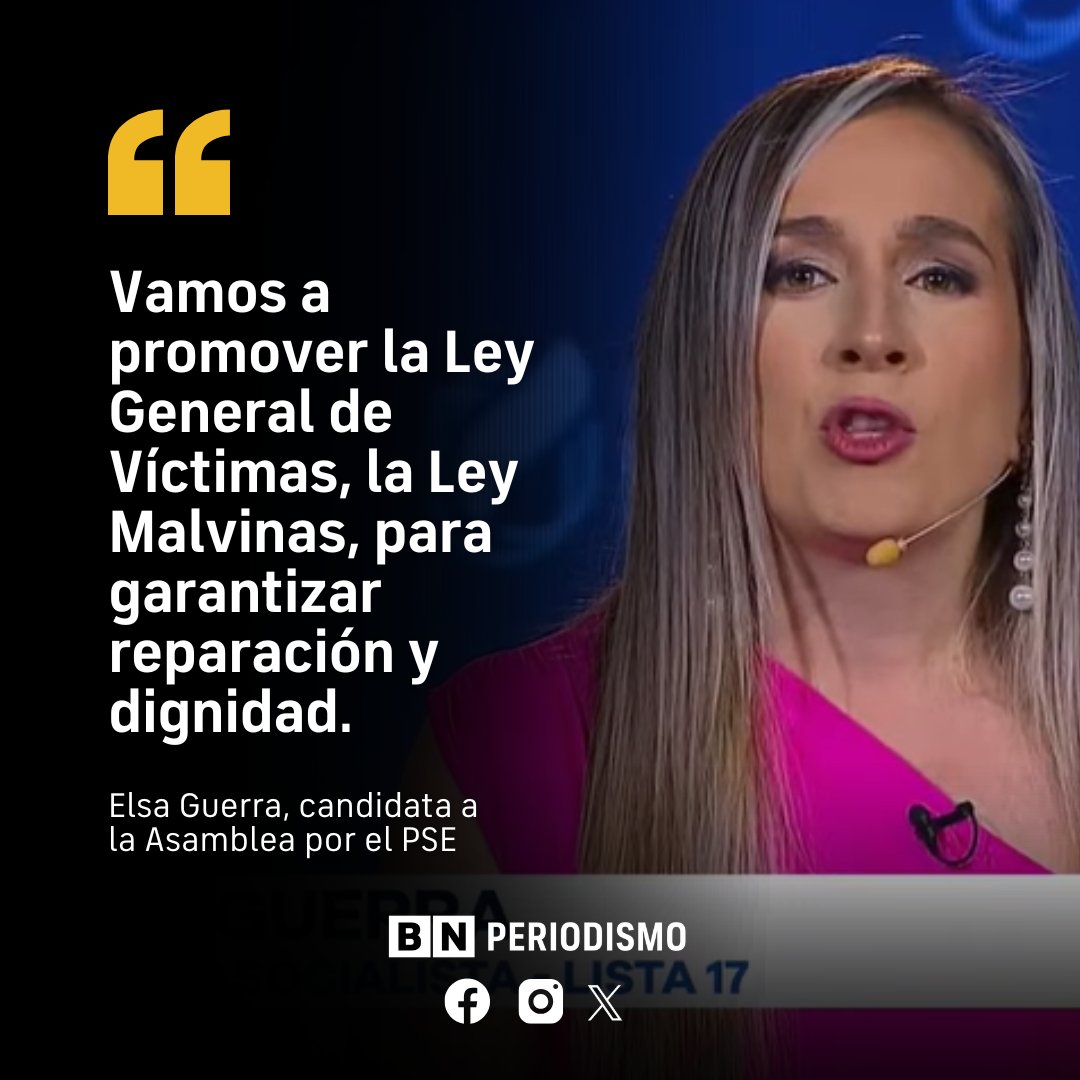 "Vamos a promover la Ley General de Víctimas y la Ley Malvinas para garantizar reparación dignidad", prometió Elsa Guerra, del Partido Socialista, durante el #DebateAsambleistas2025. Además, ofreció luchar por la memoria histórica para las víctimas en Ecuador.