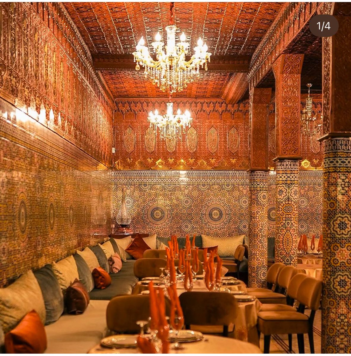 IdSoussou's tweet image. Dar Essalam, one of the oldest restaurants in Marrakech 🇲🇦✨
#Moroccan_zellige #moroccan_architecture #Marrakech #Morocco