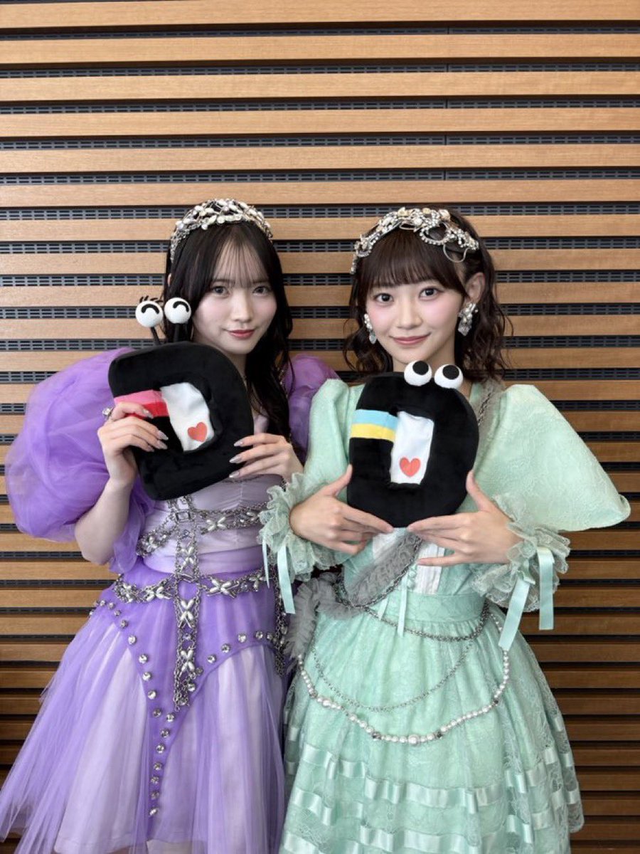 朝から可愛い2人が見られて幸せな1日の始まり💚💜 #きゅーすと #DayDay