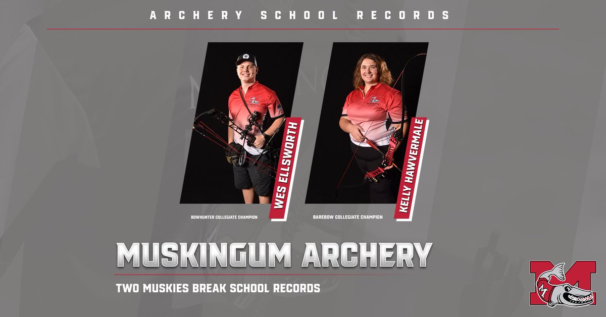 FightingMuskies's tweet photo. The Muskingum archery team traveled to the 2025 Lancaster Classic to compete in the Easton Collegiate Tournament. Senior Wes Ellsworth and freshman Kelly Hawvermale each became champions in their respective events on Sunday afternoon.
To read more visit: https://t.co/XqzqqEUgvz
#DefendTheM @brandonhannahs @WHIZscores @AVCSCORES @DresdenBuzz @OHAthleticConf @Orbit907News