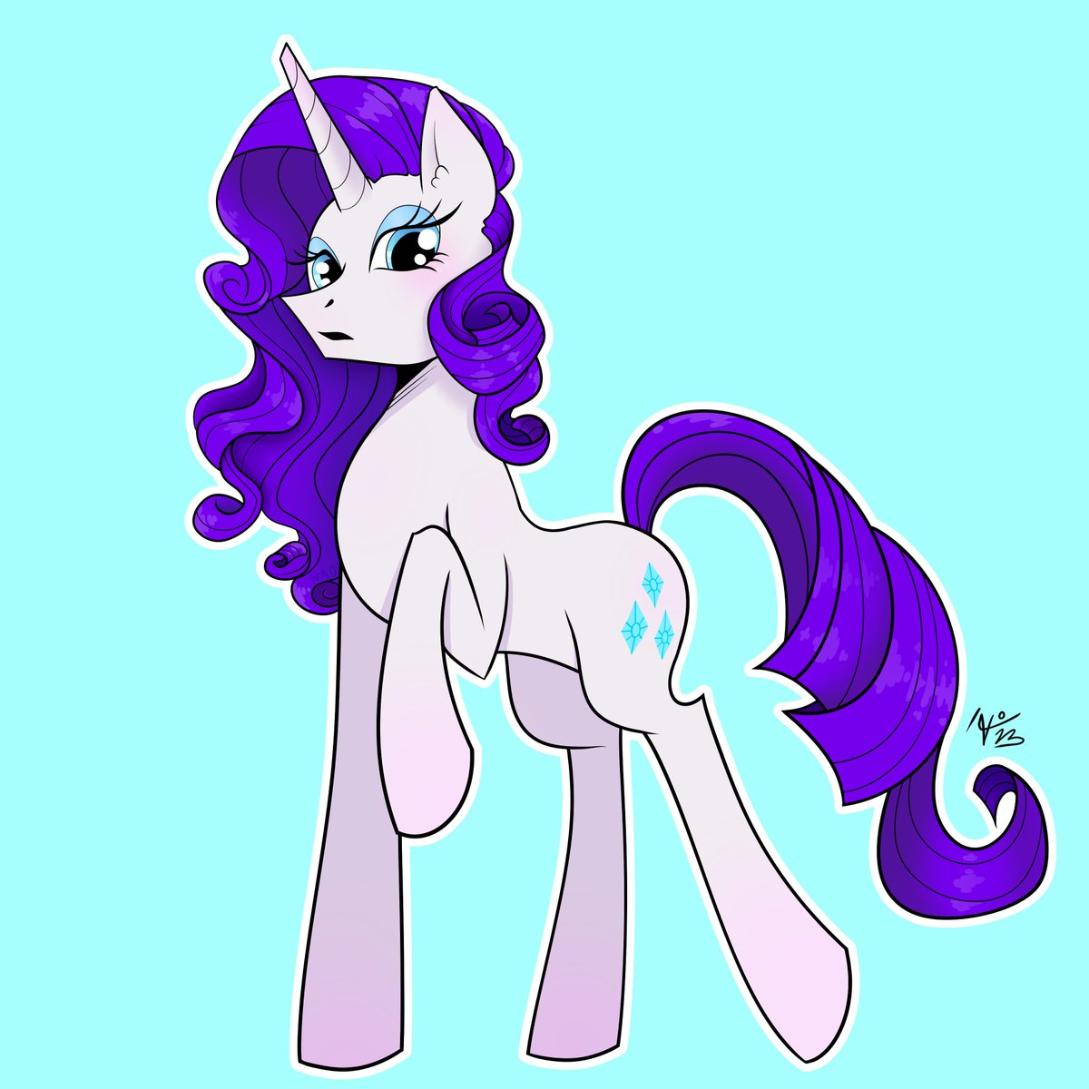 comms_nao's tweet photo. ✨ Rarity: Elegance personified. ✨ My latest artwork features the fashionista pony. 💎 #Rarity #MyLittlePony #MLP #Fanart #DigitalArt #Fashion #Glamour #Equestria #MulberryHeart #ArtistOnTwitter #CommissionOpen https://t.co/OyRoVtXUxG
