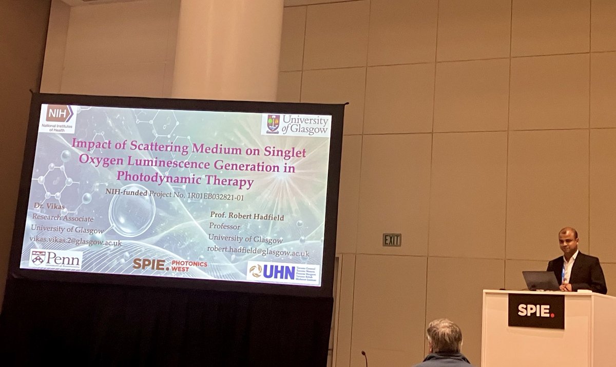 QuantumSensorsGlasgow (@quantumsensors) on Twitter photo Vikas @vikas55902130 <a href="/UofGEngineering/">UofG Engineering</a> <a href="/UofGSciEng/">UofG SciEng</a> presenting our work with <a href="/PennMedicine/">Penn Medicine</a> on #photoncounting dosimetry for #pdt at <a href="/PhotonicsWest/">SPIE Photonics West</a> #SanFrancisco 🇺🇸 Many thanks to <a href="/NIBIBgov/">NIBIB</a> for support Vikas @vikas55902130 <a href="/UofGEngineering/">UofG Engineering</a> <a href="/UofGSciEng/">UofG SciEng</a> presenting our work with <a href="/PennMedicine/">Penn Medicine</a> on #photoncounting dosimetry for #pdt at <a href="/PhotonicsWest/">SPIE Photonics West</a> #SanFrancisco 🇺🇸 Many thanks to <a href="/NIBIBgov/">NIBIB</a> for support