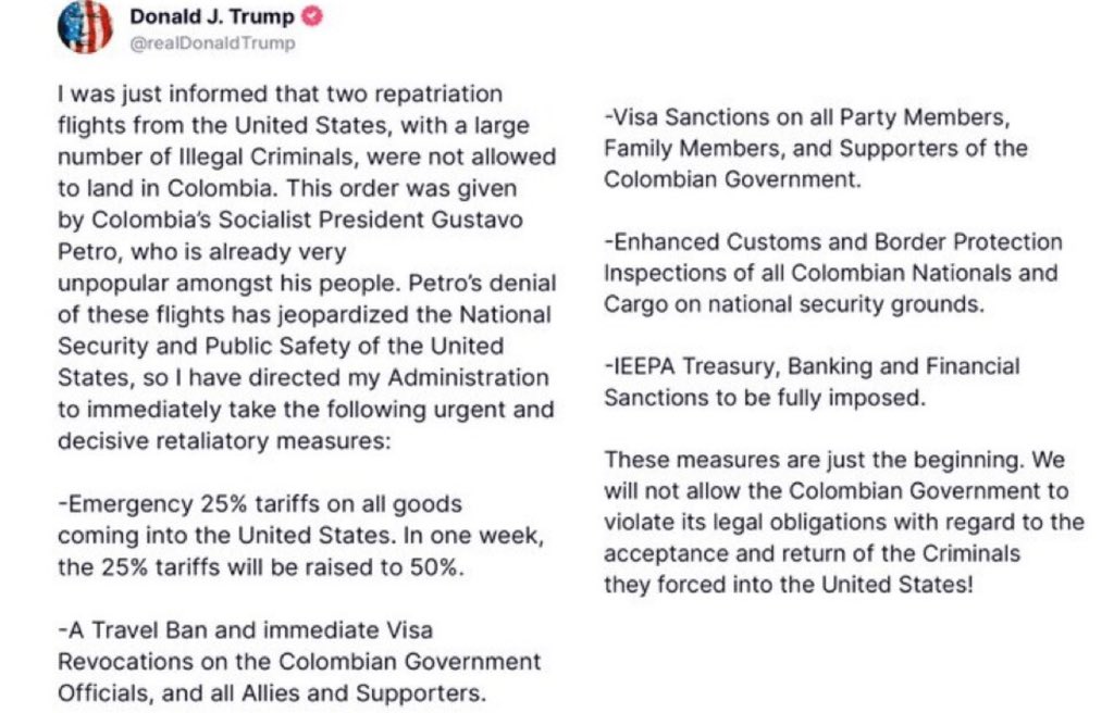 bioclandestineQ's tweet photo. Trump is sending a message to all the nations who think they are not taking their illegals back.

If you refuse to cooperate, Trump is going to bring the hammer down via tariffs and sanctions.

Trump is simply, not fucking around. https://t.co/yjIArclZes