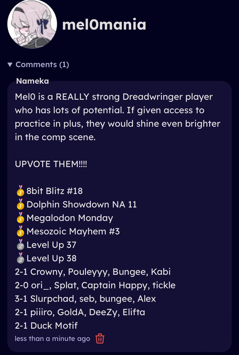 Hey y’all, I decided to suggest my friend @MEL0MANIA  for +3! Everybody send him your support !!!