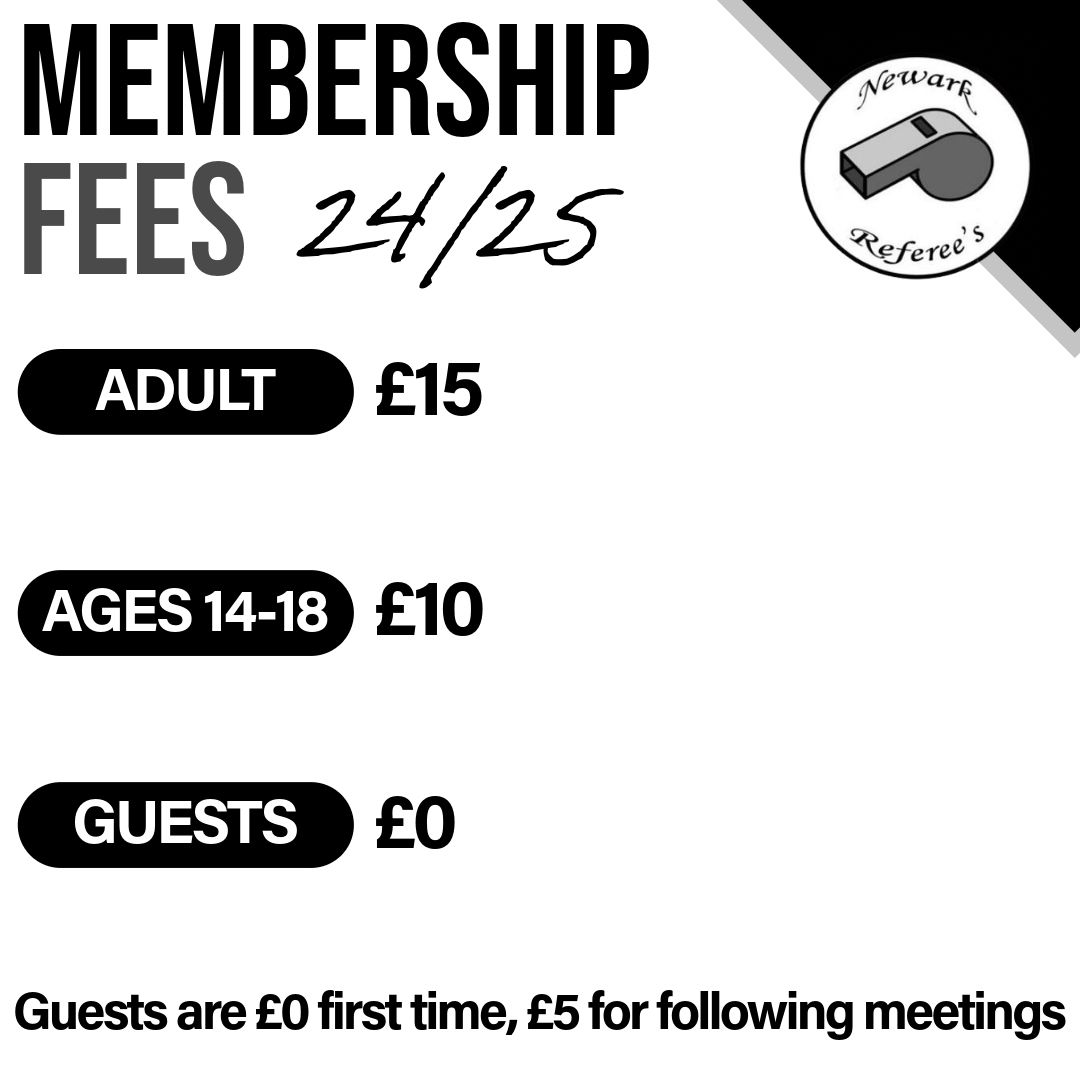 MEMBERSHIP FEES

Membership fees for the remainder of the 24/25 season are as it says on the post.

If you are interested in joining, feel free to contact us via social media.