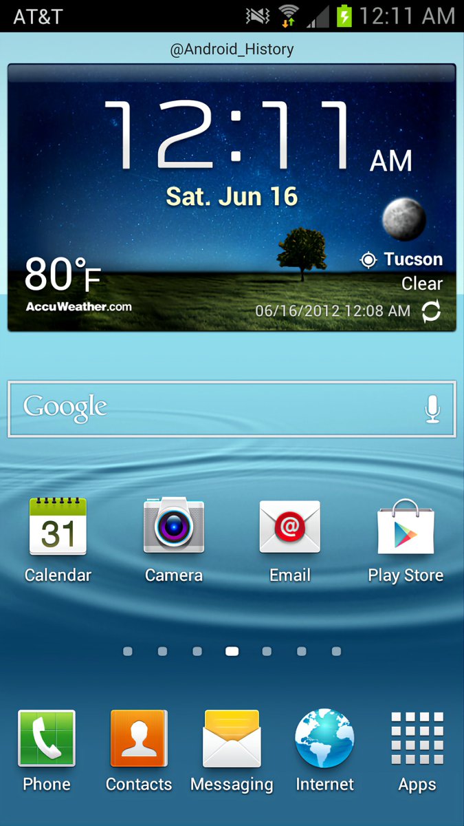 Android_History's tweet image. Do you remember using TouchWiz on your Galaxy S3?