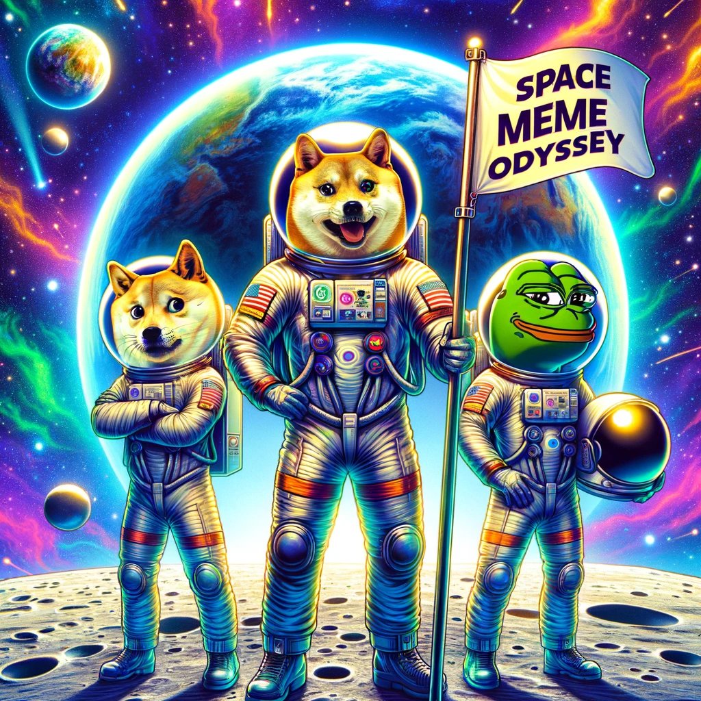 SMOdysseycrew's tweet photo. Space Meme Odyssey it's here and its more real then ever.   

Dont miss the opportunity and join the cult of this new trip to the moon🌕
#memecoin #Profit #Crypto #x1000gem #Solana https://t.co/gp2DxQQD7o