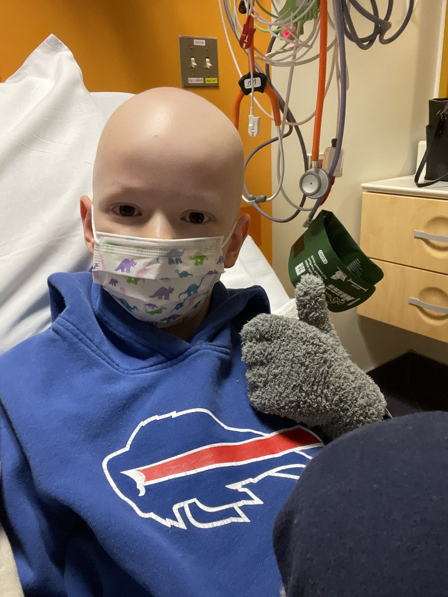 Busting out of the hospital to cheer on the Bills. #BUFvsKC #BillsMafia