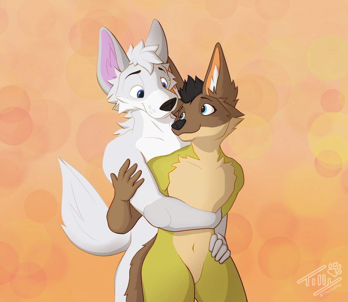"Couple" of comms for <a href="/Embry_Da_Wolf/">Embry</a> and <a href="/GazerTheFox/">🍁Gaz🍁🚀</a> (everyone go wish Gaz happy birthday!)