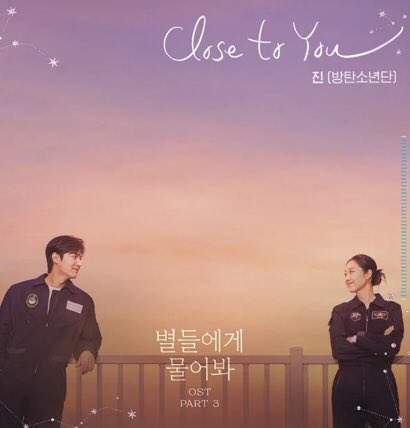 ‘Close to You’ OST de #JIN debutou em #2 no iTunes Global, #1 no iTunes Europeu e #1 no iTunes Brazil!!! 

CONGRATULATIONS JIN 
CLOSE TO YOU BY JIN 
CLOSE TO YOU OUT NOW  
#Jin_ClosetoYou