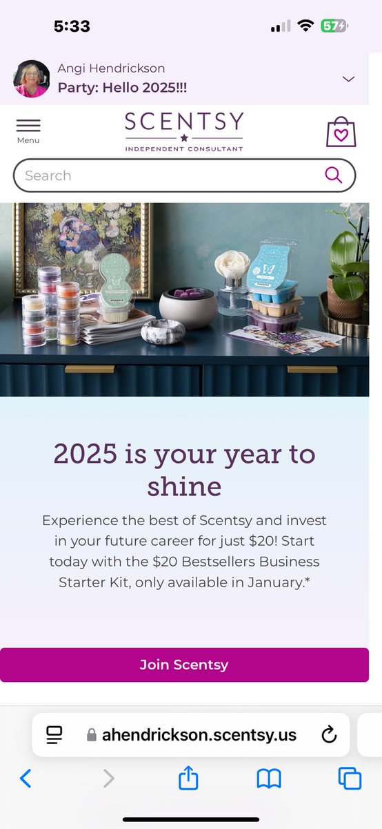 Who is looking for a ‘Side Hustle’ to earn a little cash? 

Join the Scentsy family with me!!  January it is ONLY $20 to sign up - (normally $99)

Don’t miss out!!

ahendrickson.scentsy.us/join