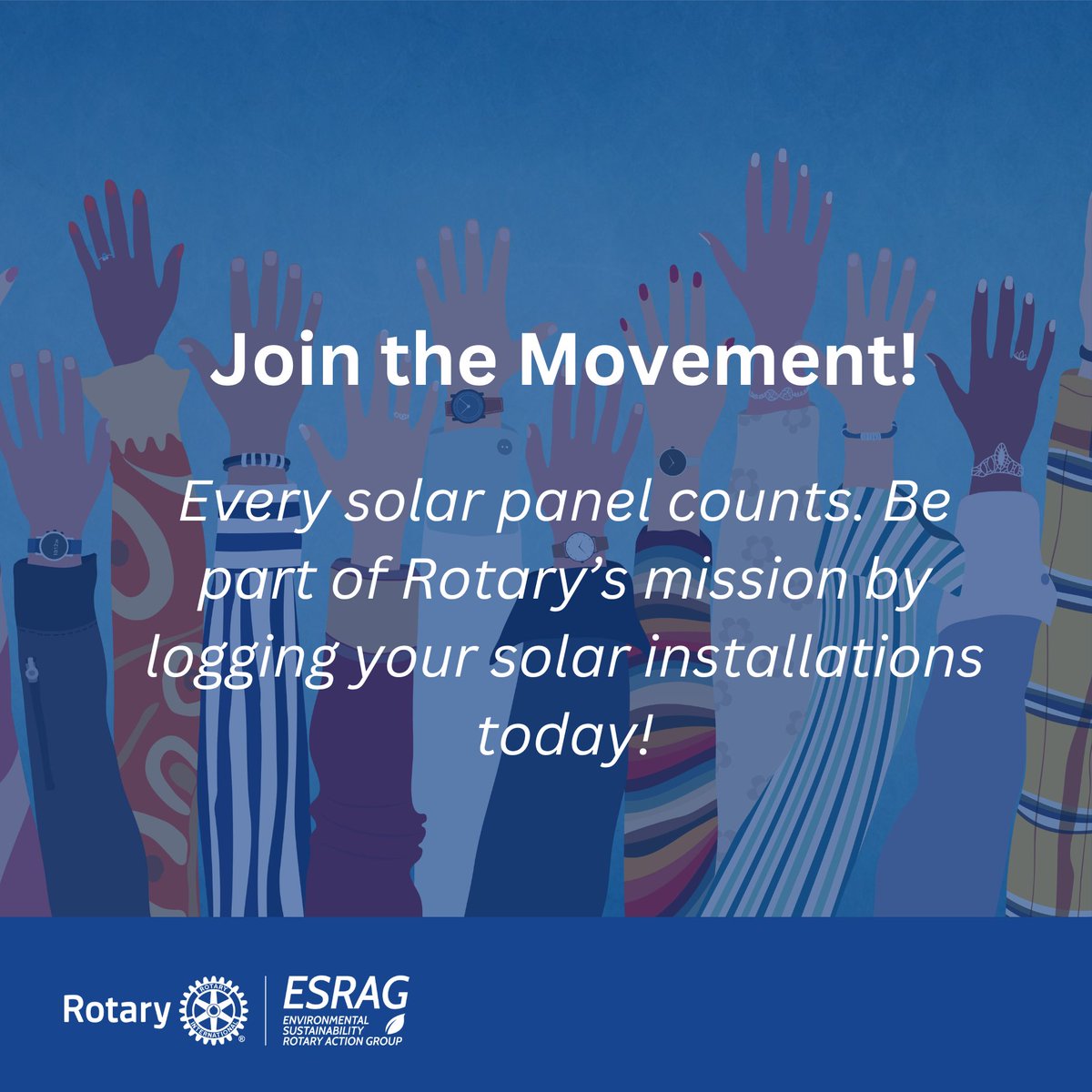 GoESRAG's tweet image. 📢 Have you installed solar panels? 

Log them today and be part of Rotary’s global push for renewable energy: ow.ly/OQkl50UNm6o

Let’s celebrate every step toward a sustainable future—one panel at a time. 🌱⚡

#SolarPower #MillionSolarPanels