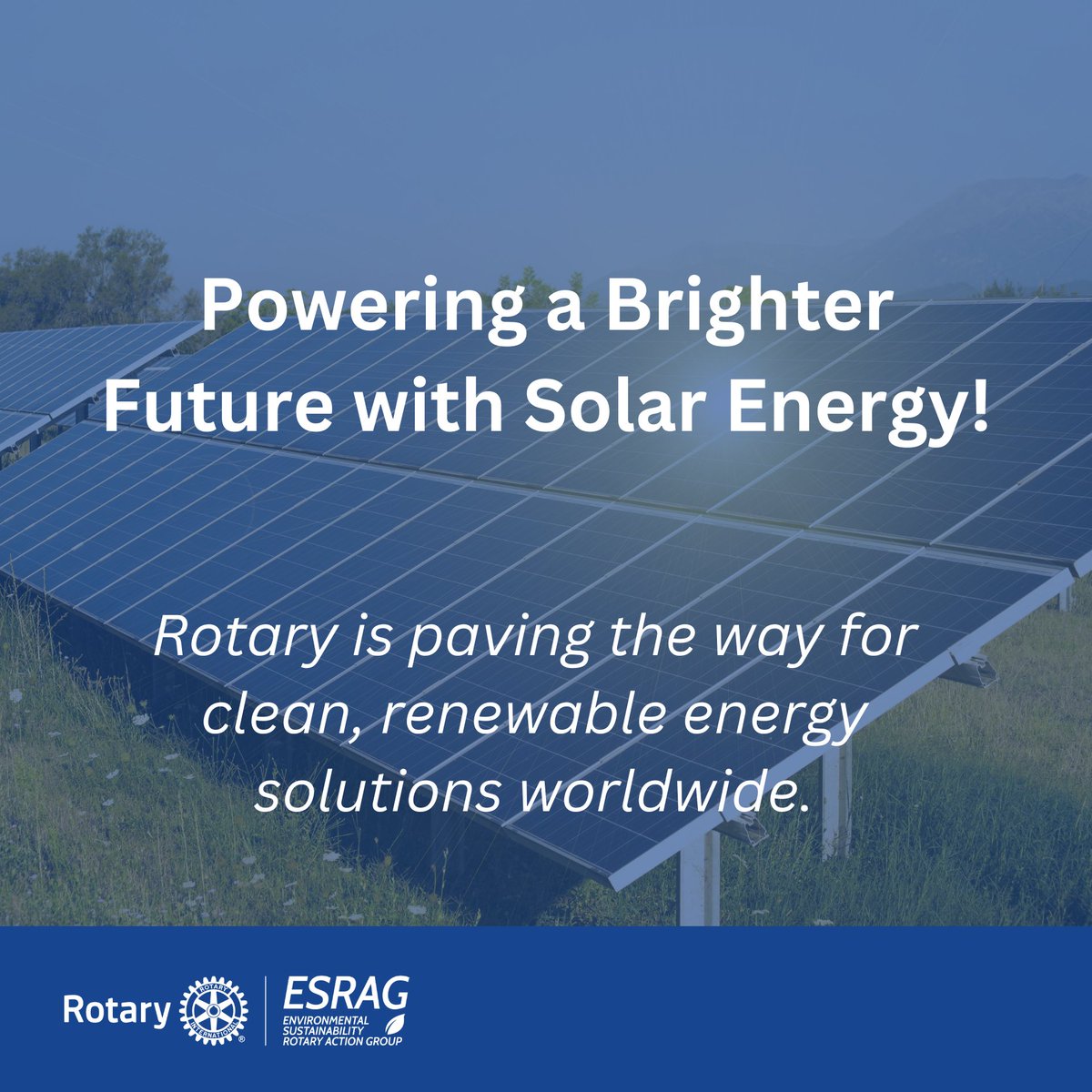 GoESRAG's tweet image. 📢 Have you installed solar panels? 

Log them today and be part of Rotary’s global push for renewable energy: ow.ly/OQkl50UNm6o

Let’s celebrate every step toward a sustainable future—one panel at a time. 🌱⚡

#SolarPower #MillionSolarPanels