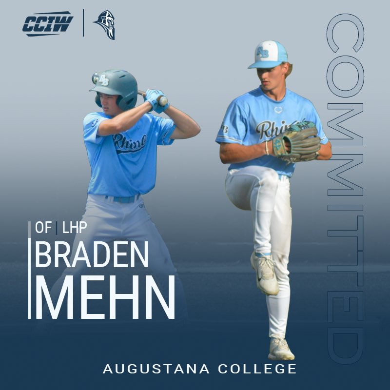 Braden Mehn (@mehnbraden) on Twitter photo I’m excited to announce my commitment to continue my academic and athletic career at Augustana College. I want to thank God, my family, and coaches for giving me the opportunity to continue playing. Go Vikings!!!
<a href="/PioneerDugout/">U-High Baseball</a> <a href="/AC_CoachJHauer/">Justin Hauer</a> <a href="/CoachKsAcademy/">CoachKsAcademy</a> <a href="/Augie_Baseball/">Augustana Baseball</a> I’m excited to announce my commitment to continue my academic and athletic career at Augustana College. I want to thank God, my family, and coaches for giving me the opportunity to continue playing. Go Vikings!!!
<a href="/PioneerDugout/">U-High Baseball</a> <a href="/AC_CoachJHauer/">Justin Hauer</a> <a href="/CoachKsAcademy/">CoachKsAcademy</a> <a href="/Augie_Baseball/">Augustana Baseball</a>