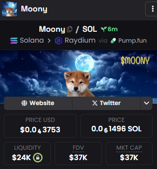 haven't bought a dog coin in a while but $moony looked cute so why not

NFA / high risk etc.

dexscreener.com/solana/25xrw51…