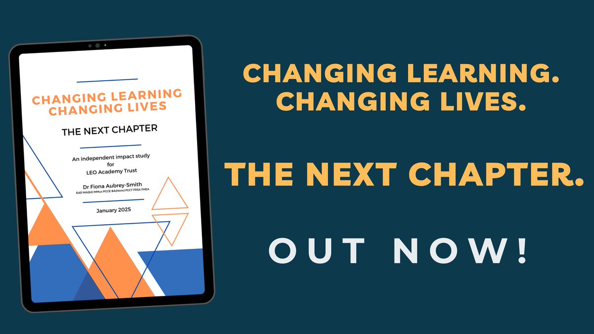 LEO Academy Trust (@leoacademies) on Twitter photo ๐ฌ Changing Learning. Changing Lives. The Next Chapter.
A year on from the first LEO PedTech Impact Report, we're delighted to publish an update - sharing highlights from the next chapter in LEOโs PedTech journey.
๐ drive.google.com/file/d/1WvdFlJโฆ
#PedTech <a href="/FionaAS/">Dr Fiona Aubrey-Smith</a> #WeAreLEO ๐ฆ ๐ฌ Changing Learning. Changing Lives. The Next Chapter.
A year on from the first LEO PedTech Impact Report, we're delighted to publish an update - sharing highlights from the next chapter in LEOโs PedTech journey.
๐ drive.google.com/file/d/1WvdFlJโฆ
#PedTech <a href="/FionaAS/">Dr Fiona Aubrey-Smith</a> #WeAreLEO ๐ฆ