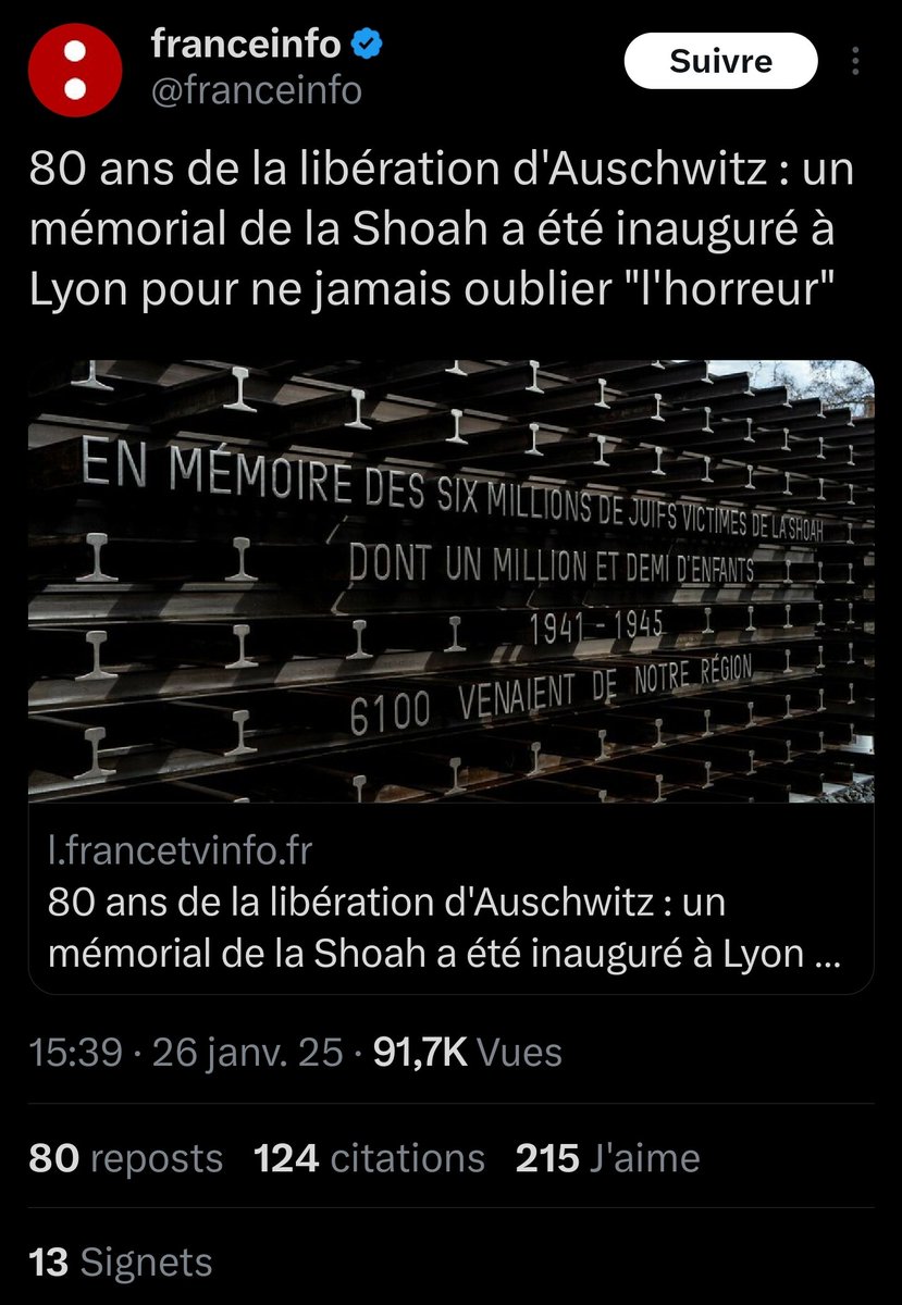 AlbertCamus75's tweet photo. «L'horreur» entre guillemets ?
@franceinfo après les tueurs du #Hamas devenus otages, l'horreur d'Auschwitz se met entre «»...
@franceinfo a passé un partenariat avec Rivarol & remplacé sa charte déontologique par la thèse de #Faurisson sur les chambres à gaz ?
@Europe1 @LePoint https://t.co/p5j08Rlzyq