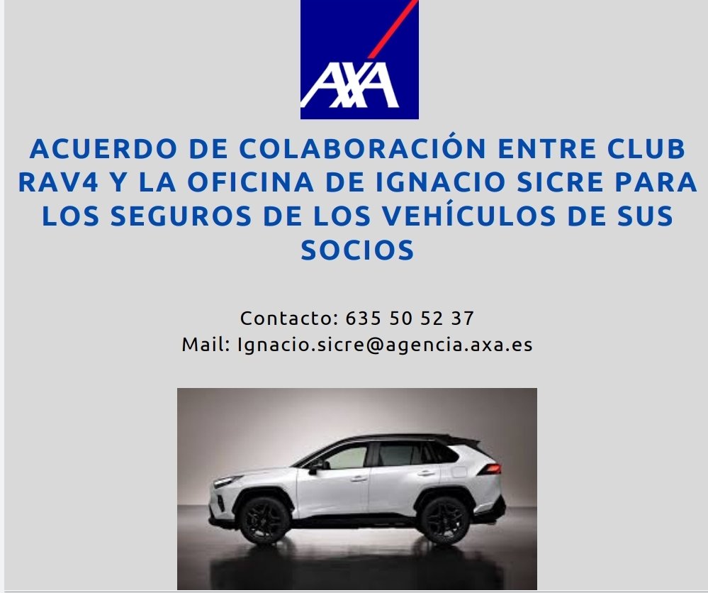 ClubRav4's tweet image. Oferta para nuestros socios presentando el carnet y número.