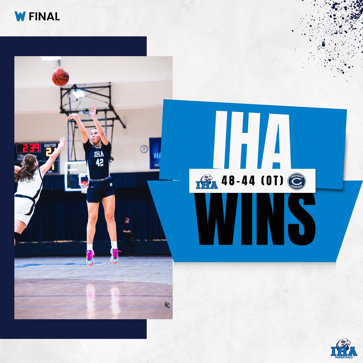 IHA Girls Basketball (@ihabasketball_) on Twitter photo π
ππππ πππππ: IHA (48) - Chatham (44)
Big win at the nest yesterdayπ SCO EAGLESβ
#IHABasketball π
ππππ πππππ: IHA (48) - Chatham (44)
Big win at the nest yesterdayπ SCO EAGLESβ
#IHABasketball