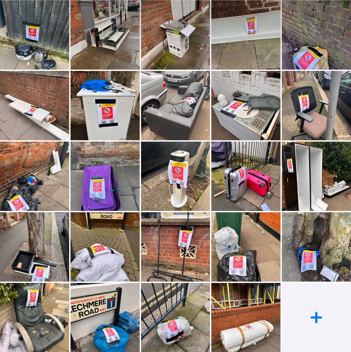 Willesden Green Residents take action against Flytipping that’s blighting the area. 24 instances of Flytipping were spotted after a short walk in their immediate neighbourhood. We are asking Brent Council to take Flytipping seriously.   <a href="/kkrupas/">Cllr Krupa Sheth</a> <a href="/MAsgharButt/">Cllr Muhammed Butt</a> <a href="/Brent_Council/">Brent Council</a>