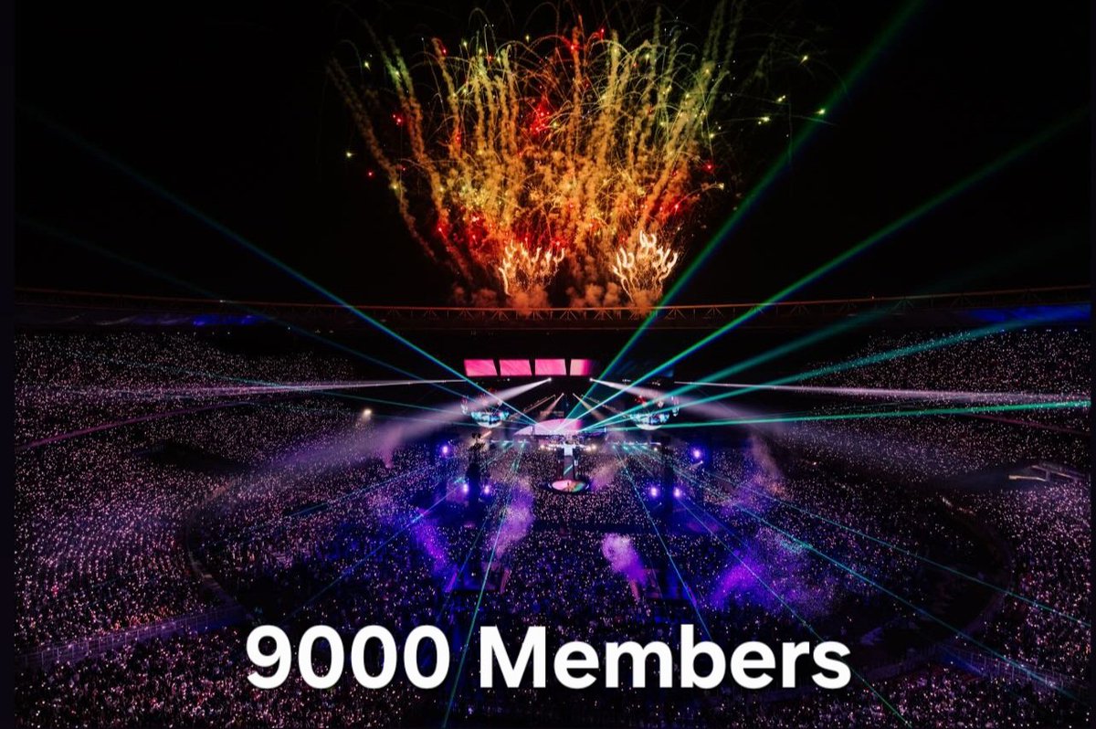 coldplaydiscord's tweet image. The hype over the Ahmedabad stream gave us enough of a member surge to push us over 9,000 members today.
Thank you to everyone who has to joined to take part in our wonderful community!
❤️✨️🌈