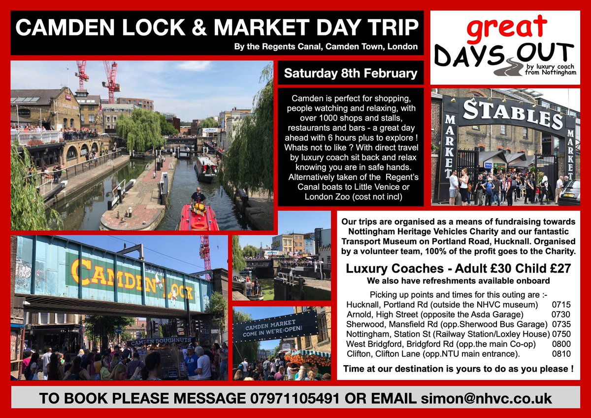 NHVCharity's tweet photo. It’s been another great day of progress today. More work done on the solo and all the #GreatDaysOut posters for the years outings completed .
Another busy day to come Monday and more positive news. If you want to pop in to see us, we are in all day.
#nhvc #Nottingham #DayTrip https://t.co/QVv3EkLPd6