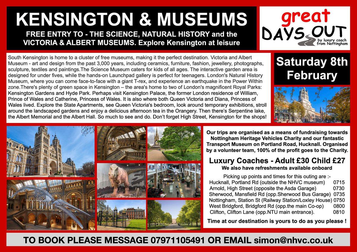 NHVCharity's tweet photo. It’s been another great day of progress today. More work done on the solo and all the #GreatDaysOut posters for the years outings completed .
Another busy day to come Monday and more positive news. If you want to pop in to see us, we are in all day.
#nhvc #Nottingham #DayTrip https://t.co/QVv3EkLPd6