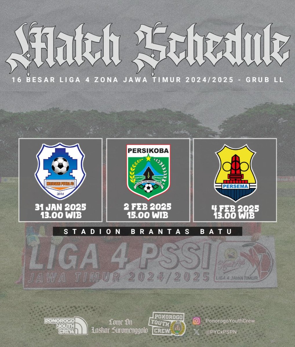 Ayo PON!! Buktikan kalau kalian bukan jago kandang!!! 🔴⚫