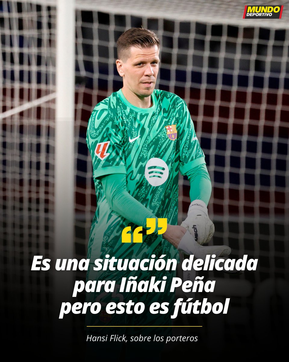 mundodeportivo's tweet photo. ❗️ Hansi Flick y los porteros:

💬 "Lo he dicho antes del partido, con Tek (Szczesny) no hemos perdido. Sé que esta es una situación complicada para Iñaki Peña pero esto es fútbol. Lo hemos hablado internamente con el equipo técnico y hemos adoptado esa decisión" https://t.co/0vifZQmTk4
