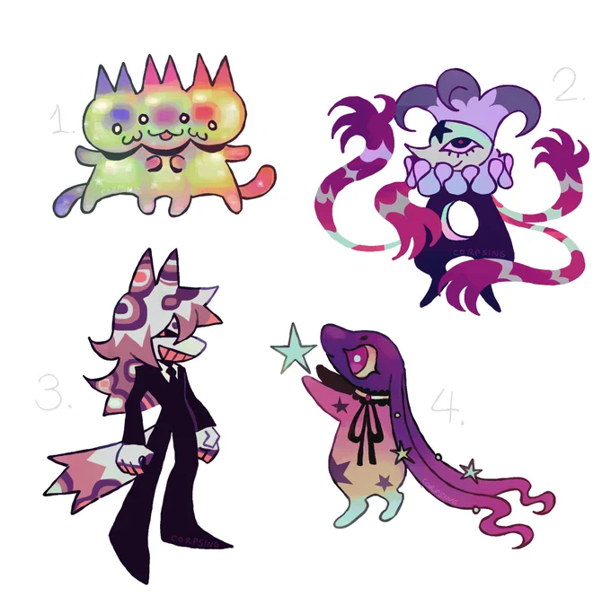 creature batch!  $1adopt info below! 