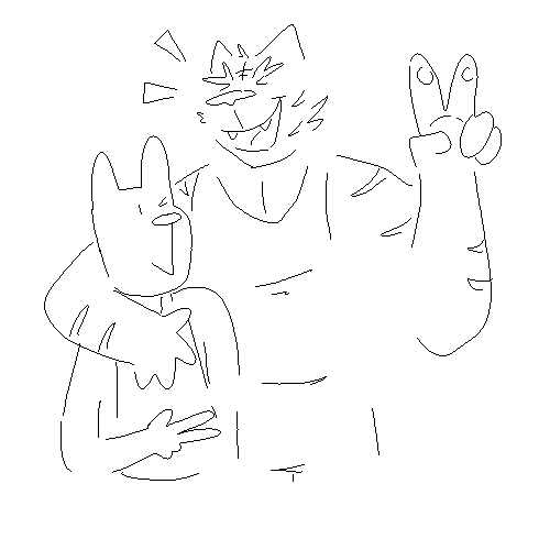 Torahiko and I.
