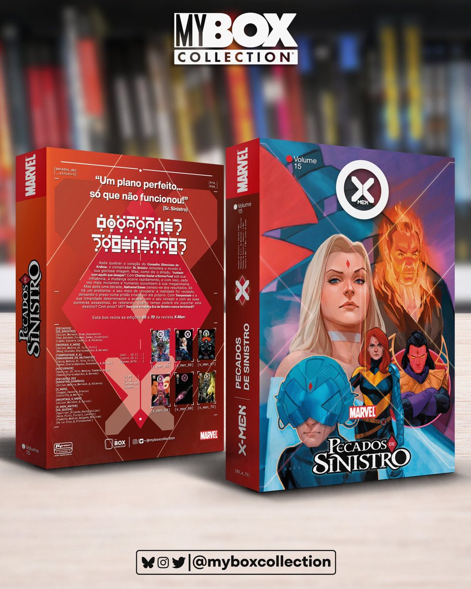 myboxcollection's tweet photo. 🟡 BOX X-MEN Vol. 15
PECADOS DE SINISTRO | Edições 65 a 70
(Modelo 06)

🆕 🆕 🆕 🆕 🆕 🆕

#xmen #marvelcomics #wolverine #quadrinhos #comics #marvel #mcu #XSpoilers https://t.co/fJgWlcnqYU