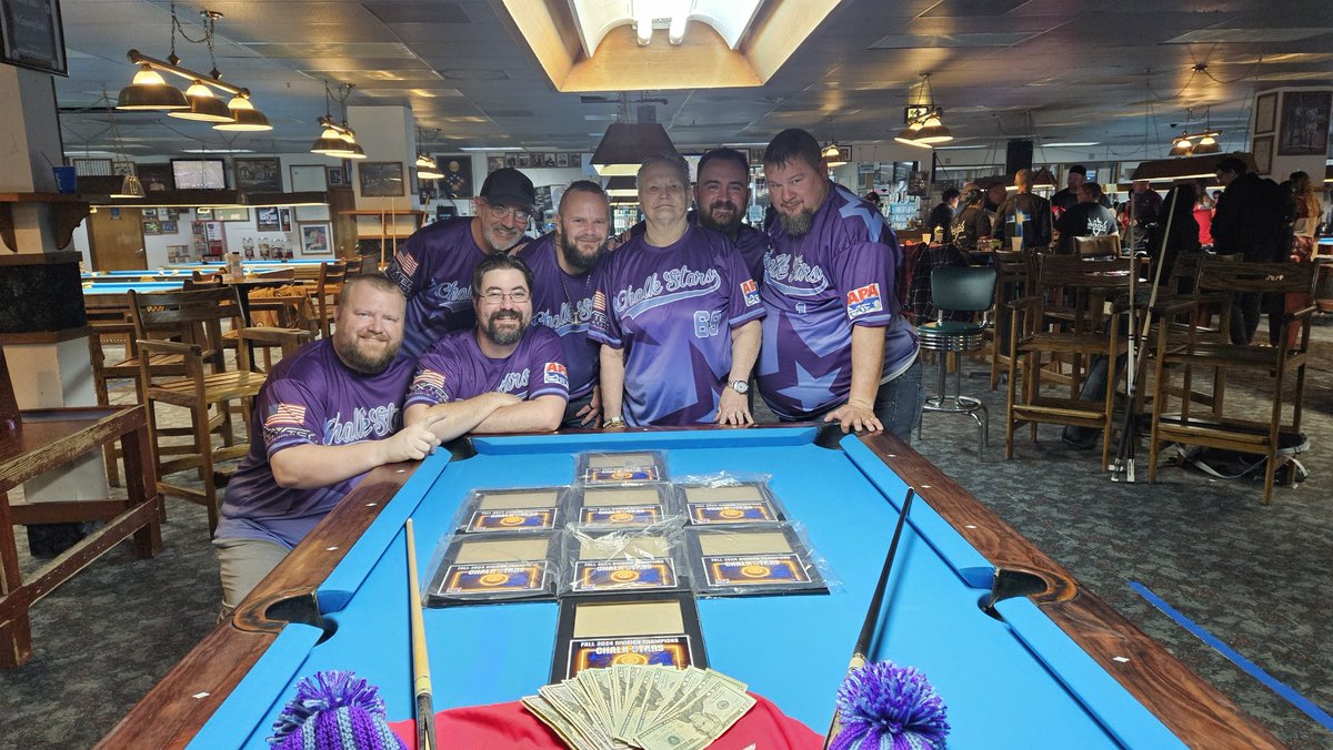 rockosplace's tweet photo. WTG #ChalkStars
Great team win this weekend in the Central Colorado 9-Ball APA Tri-Cups!
@poolplayers
We still have work to do to get to Vegas, one step at a time.
πΊπ² https://t.co/v1GY2eZIFQ