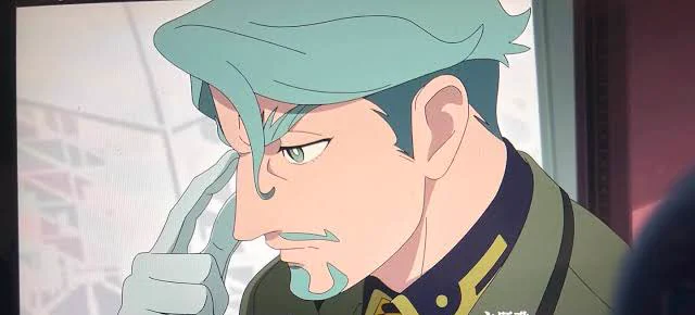 ジークアクスのあの人、みどりのおじさん、言われてるけど、自分の中だと水色だと思ってたので誰かと思った、みどりというかエメラルドグリーンかな 