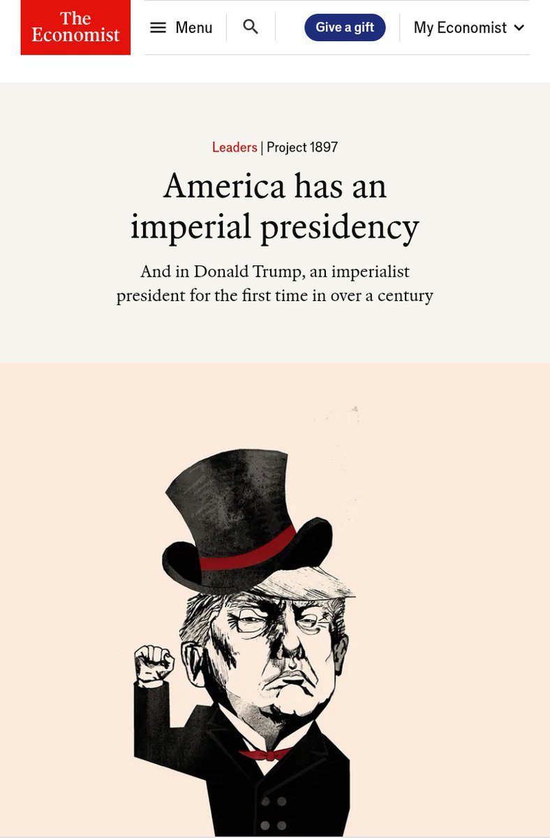 Daniel Alejandro Monroy (@danialejandrom) on Twitter photo Trump es el primer presidente imperialista en +100 años. Pero ningún imperio necesita aplastar a todos sus enemigos, solo necesita demostrar que sí está dispuesto a aplastarlos.
Y el ejemplo de aplastar a Colombia puede ser el mejor caso para la demostración de ese imperio. Trump es el primer presidente imperialista en +100 años. Pero ningún imperio necesita aplastar a todos sus enemigos, solo necesita demostrar que sí está dispuesto a aplastarlos.
Y el ejemplo de aplastar a Colombia puede ser el mejor caso para la demostración de ese imperio.