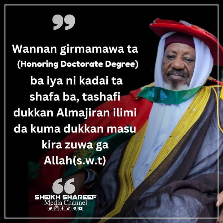 bgkoroshi's tweet photo. This Honoring Doctorate Degree not only applies to me, it also applies to all students of knowledge and all those who call upon Allah(s.w.t) https://t.co/OSjfos8UQn