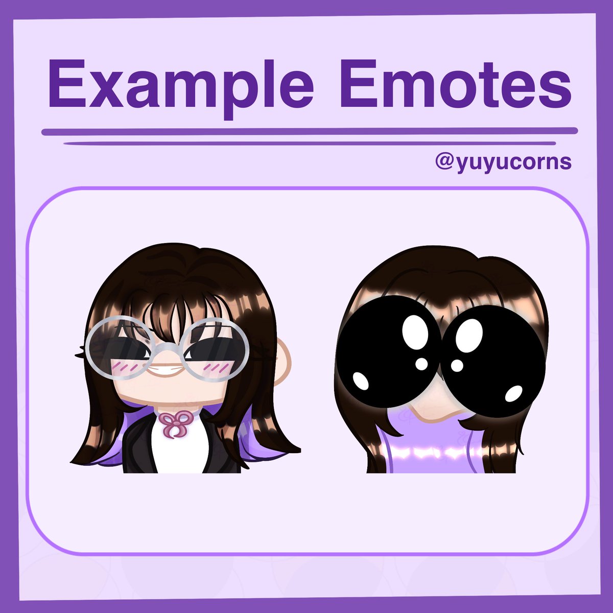 ShadowyLunaa's tweet photo. Oh and I have example emotes now!! Thank you to these two lovelies for helping me and letting me help them ^^
(Definitely check them out and follow <3)
#comms #commissions #emotes #vtuber https://t.co/1MegRrsb1f