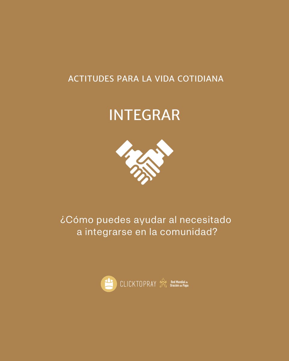 clicktopray_es's tweet image. ➡️Las #actitudes para la vida cotidiana son un camino para vivir la intención de oración cada día. 

Agrega las actitudes para la vida cotidiana a tu agenda de oración 🔗clicktopray.org/monthly 

 #DerechoAEducación #Migrantes #Refugiados #Esperanza #Educación 
#ElVideoDelPapa