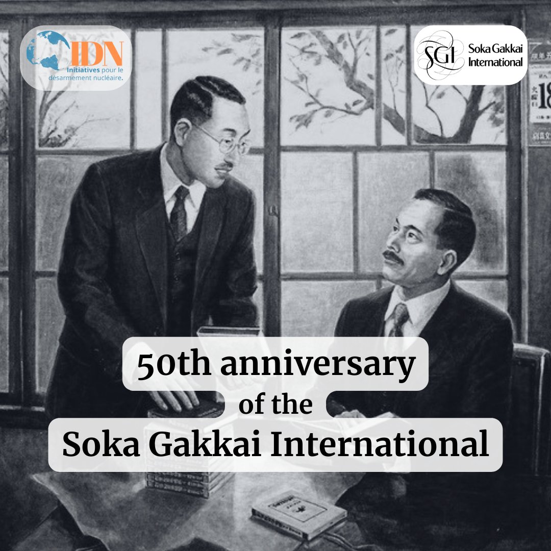 🌍 We celebrate the 50th anniversary of the Soka Gakkai International, founded on January 26, 1975, at the First World Peace Conference on the island of Guam.

Its mission ? To promote peace, culture, and education worldwide.

© Seikyo Shimbun

<a href="/sgi_info/">Soka Gakkai Official</a>