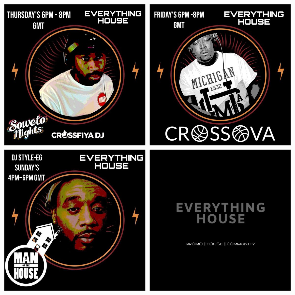 Check out this weeks  Everything House live shows on our Mixcloud page! 🔥🔥🔥

You won't be disappointed!

#SoulfulHouse #AfroHouse #TribalHouse #Amapiano #UKAma #FunkyHouse #UKFunky 

#ThereAreVibesOverHere 

mixcloud.com/EverythingHouse