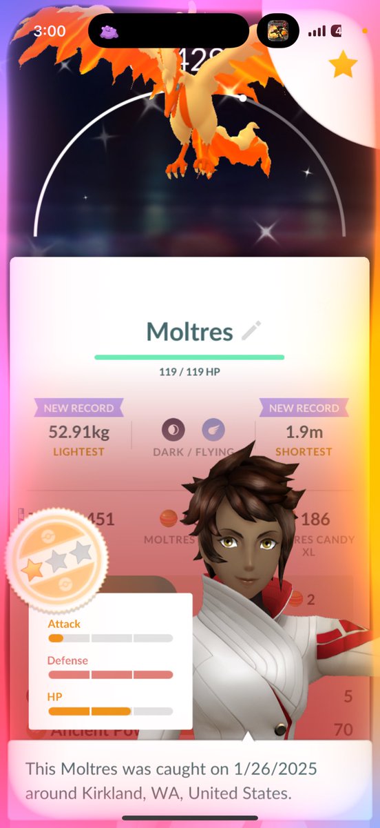 Shadow OST bringing in Shiny bird 🧡💛