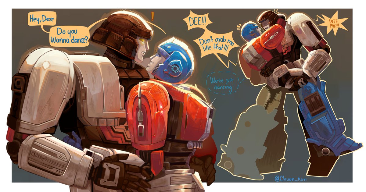 Chuun_Kuri's tweet photo. La actividad favorita de Orion es poner nervioso a D 🤪

#TFOne #DPax #MegOp https://t.co/ELAe7DUG3v